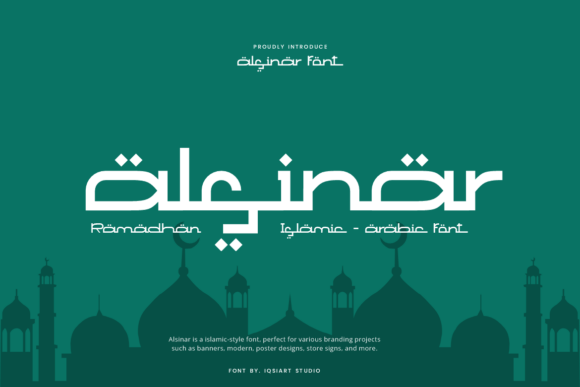 Alsinar: A Modern Islamic Display Font for Editorial Design