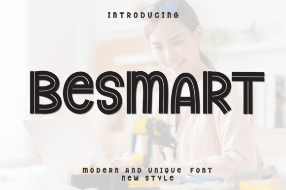 Besmart: A Unique Inline Display Typeface for Modern Editorial Design