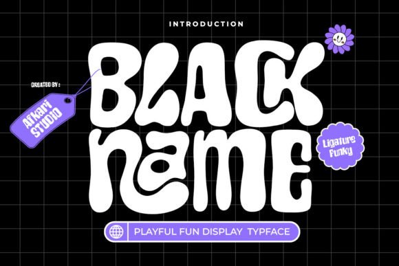 Black Name: The Playful Display Font for Bold Editorial Design