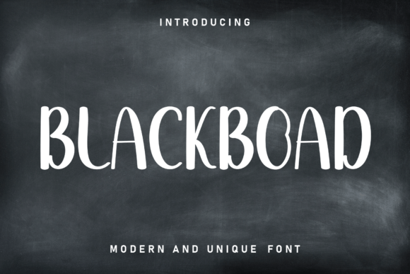 Blackboad: The Premium Display Font for Handmade Crafts