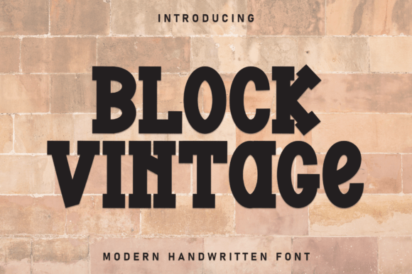 Block Vintage: The Ultimate Display Font for Bold Designs