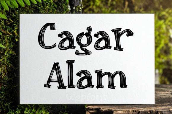 Cagar Alam: A Majestic Handwritten Display Typeface for Editorial Design