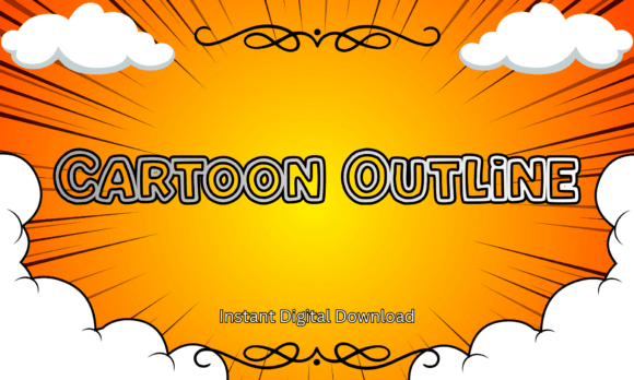 Cartoon Outline: The Bold Display Font for Playful Campaigns
