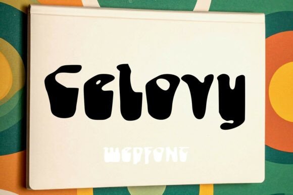 Celovy Display Font for Dynamic Web Design