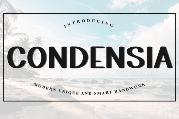 Condensia: A Bold Display Typeface for Modern Editorial Design