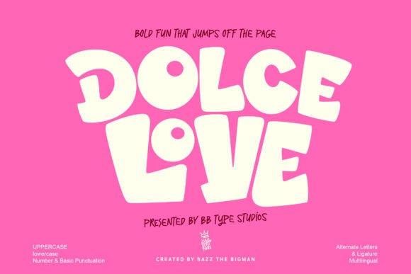 Dolce Love: The Playful Display Font for Sweet Branding Projects