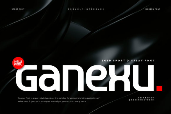 Ganexu: The Modern Display Typeface for Bold Branding