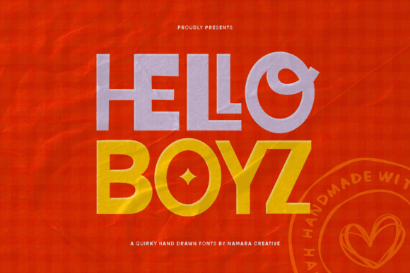 Hello Boyz: The Quirky Display Font for Bold Branding