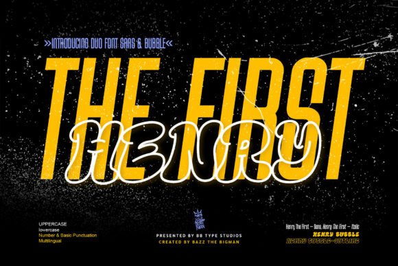 Henry the First Duo: A Dynamic Typeface for Modern Editorial Design