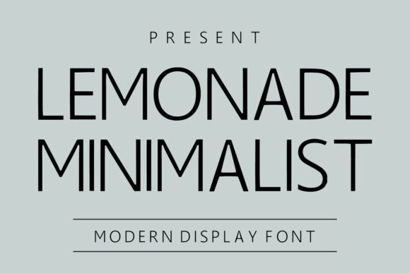 Lemonade Minimalist: The Modern Display Font for Professional Branding