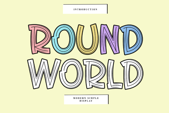 Round World: The Bold Display Typeface for Modern Digital Brands