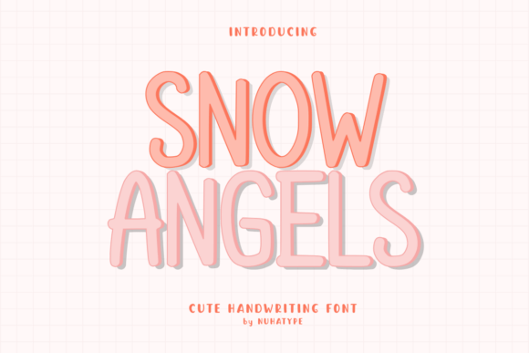 Snow Angels: A Playful Display Font for Winter Branding