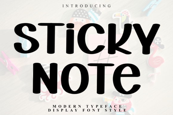 Sticky Note: A Massive Display Typeface for Bold Editorial Design