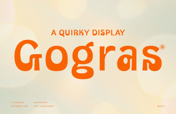 Ut Gogras: The Bold Display Typeface for Unique Brand Identity