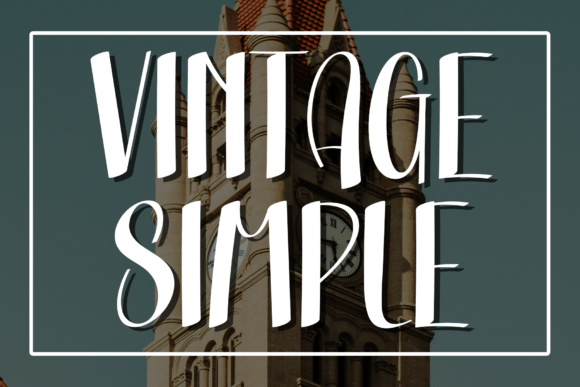 Vintage Simple: A Bold Display Typeface for Editorial Design